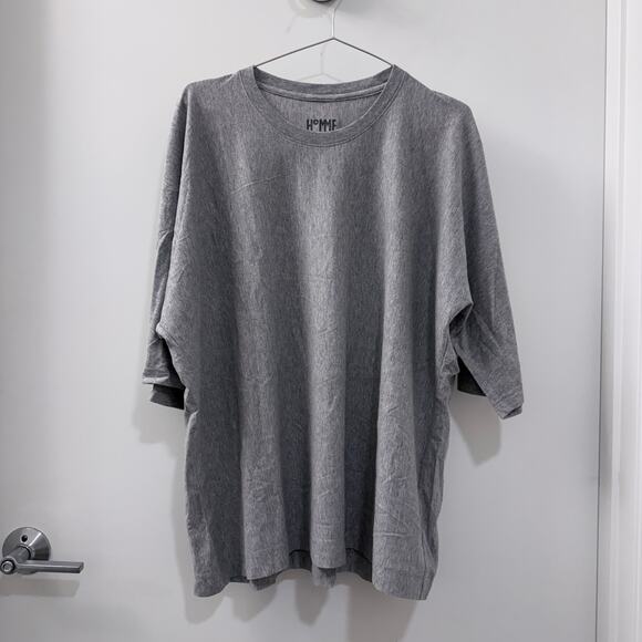 Homme Plissé Issey Miyake Minimalism Gray Release T-Shirt | Size 2 = M - Picture 1 of 6